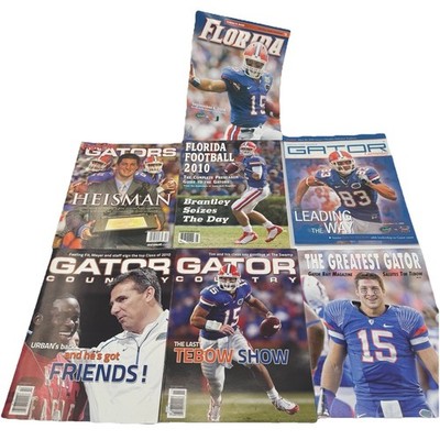 Florida Gators Magazine Lot 7 Tim Tebow Heisman UF Football 2008 2009 2010