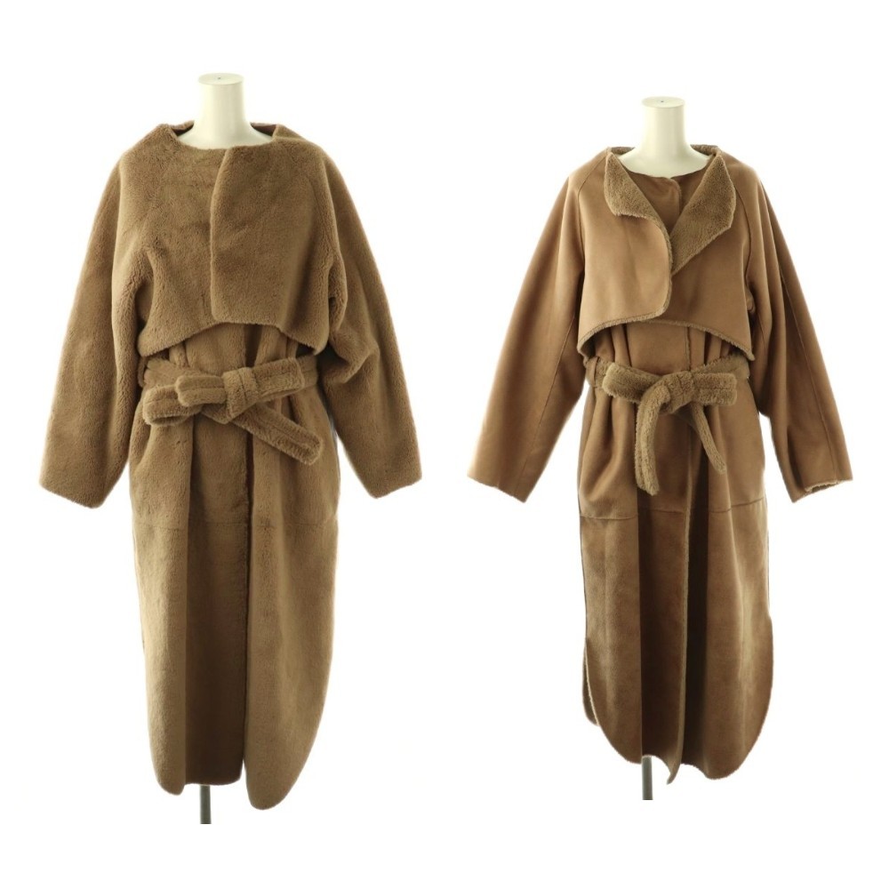 Ameri VINTAGE Shearling Layered Faux Boa Coat Wom… - image 1