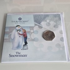 THE SNOWMAN 2021 50p COIN COLLECTORS PACK ROYAL MINT COMMEMORATIVE UNCIRCULATED