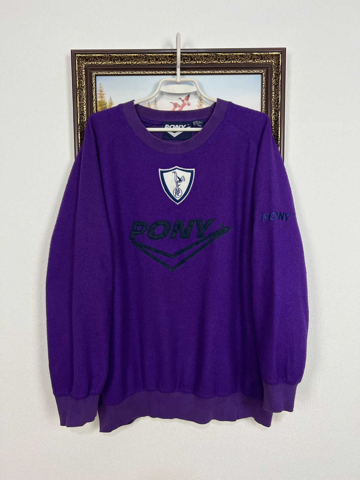 Felpa calcio girocollo vintage anni 90 Pony Tottenham Hotspur taglia XL