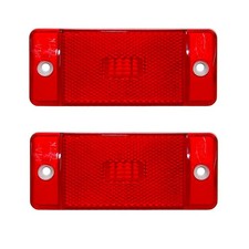 Marker Light Lens Red Rear With Ford Script Pair F-100 F-250 F-350 1970-1972
