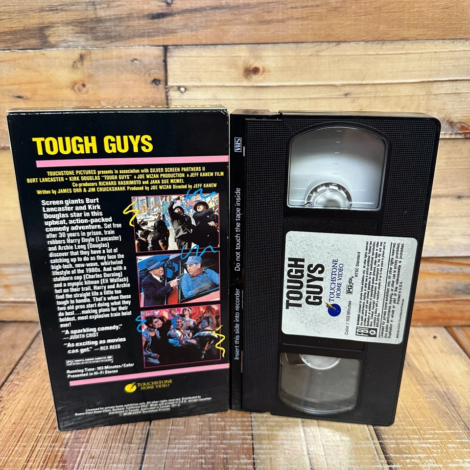 Tough Guys VHS Used Burt Lancaster Kirk Douglas Comedy Touchstone - Image 2 of 4