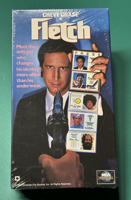 SEALED VHS TAPE: 1992 FLETCH - Chevy Chase - Kareem Abdul-Jabbar - Tim Matheson