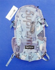 Supreme SS20 Mesh Backpack Blue Chocolate Chip Camo Box Logo