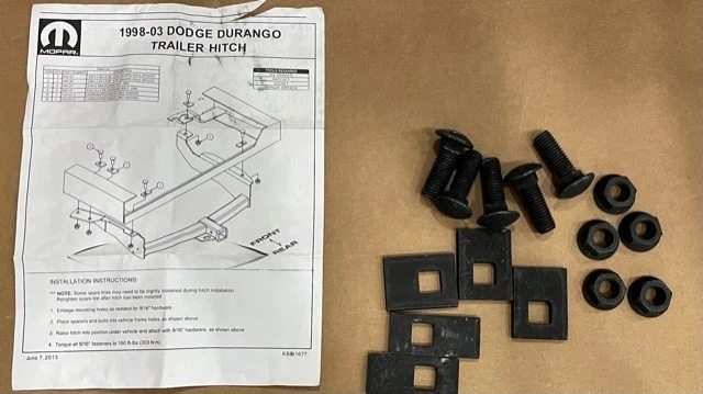 Kit receptor remolque Dodge Durango 1998-2003 82213635 - nuevo OEM Foto 4 de 4