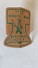boy scout 1952 neckerchief slide  Berkshire Council MA Mass Felt Crafters
