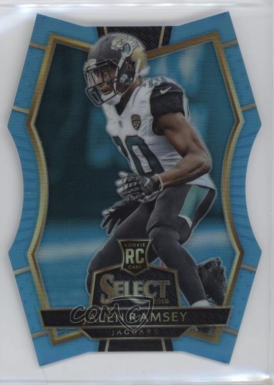 2016 Panini Select Premier Level Die-Cut Light Blue Prizm /125 Jalen Ramsey 02wb