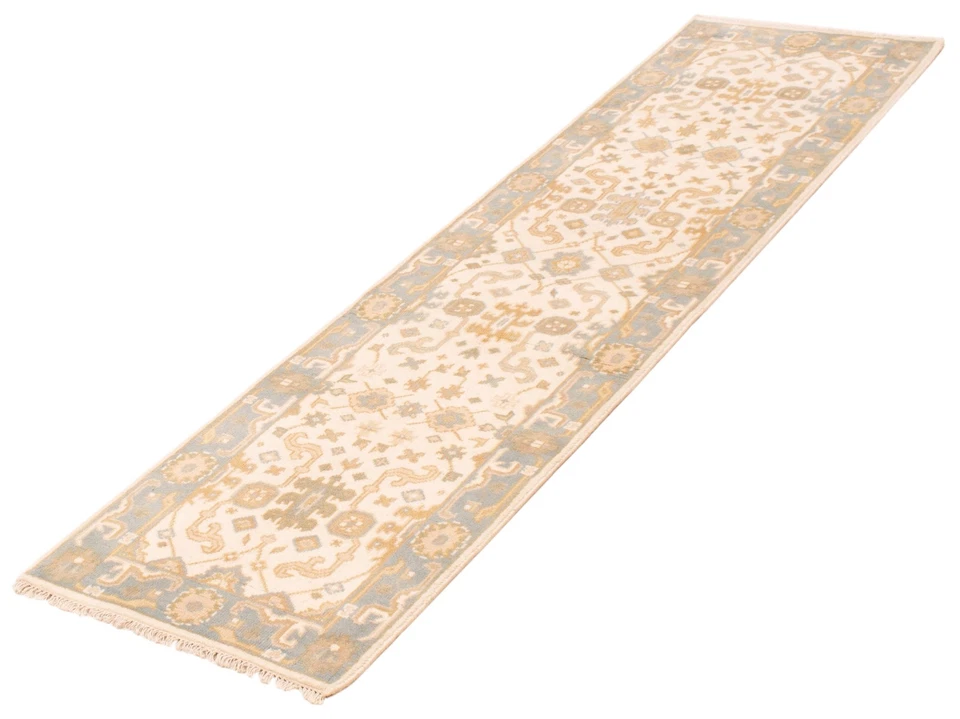 2'8" x 9'10" Vintage Hand-knotted Runner Rug Traditional Oriental Wool Carpet - Image 4 of 4