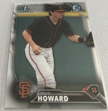 2016 Bowman Chrome Draft Baseball Ryan Howard San Francisco Giants 1st Bowman