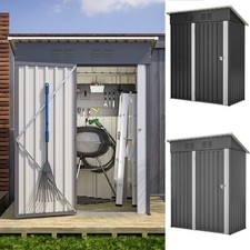 Geräteschuppen Metall Gerätehaus Gartenschuppen Lagerschuppen Pultdach