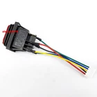 SAJOO 6 Pins 3 Positions SJ3-2(P) Waterproof Switch with 5-Holes Connector