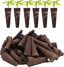 50PCS Grow Sponges, Hydroponic Seed Starter Pods Sponges Compatible with Aerogar 0.33 per gallon