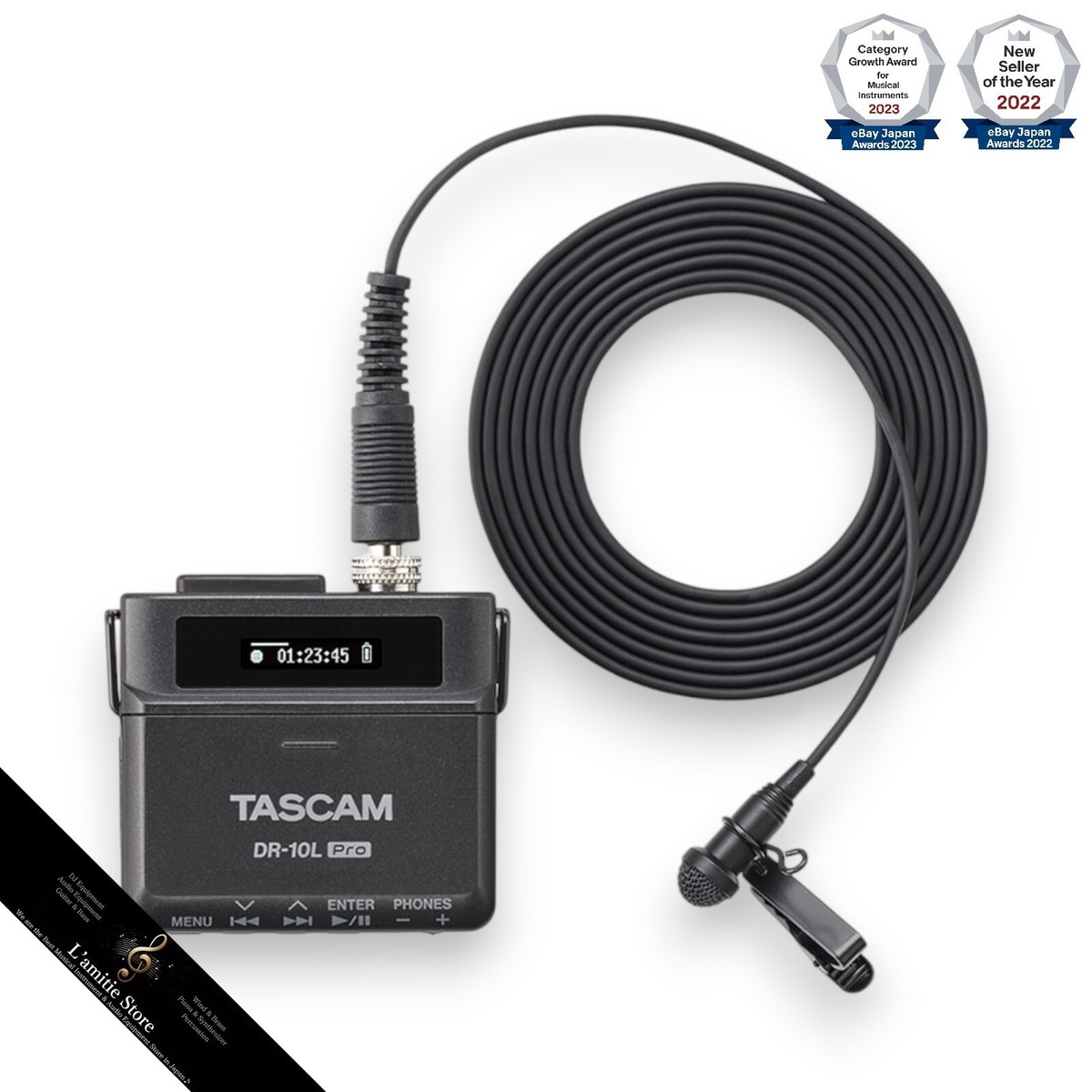 TASCAM(タスカム) DR-10L Pro 32bit DR-10L Pro | Ultra-Compact 32-bit Float Audio Field Recorder