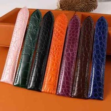 Cro-co-dile Genuine Leather Watch Strap for Cartier Tank London Solo 20 22 24mm