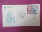ITALY 1954 COMPLETE SERIES NO. 749-750 ENVELOPE FDC 31/12/54 VAL. CAT. €48.00