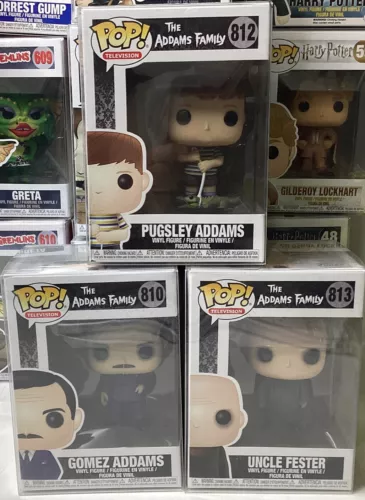 pop television the addams family 810 gomaz,812 pugsley, 813 uncle fester