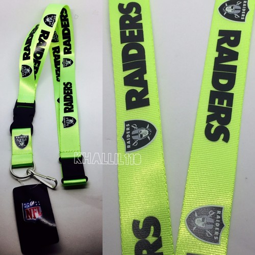 NFL Las Vegas Raiders keychain Lanyard - Pick Your Color! - Picture 15 of 45