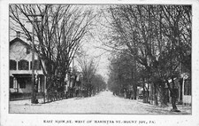 East Main St West of Marietta St Mount Joy PA c1910 Postcard