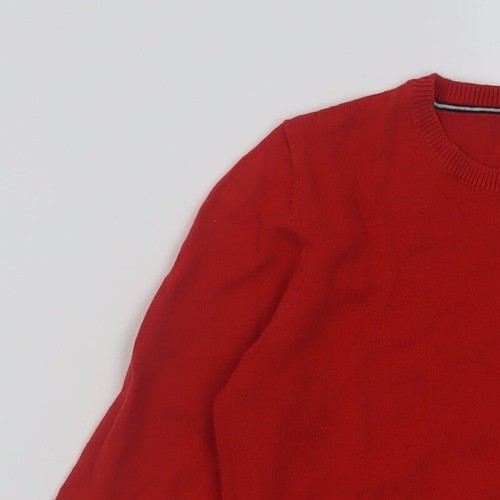Mayoral Boys Red Crew Neck Cotton Blend Jumper Size 9 Years Pullover - Picture 5 of 12