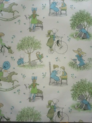 1980s Vintage Wallpaper Holly Hobbie Themed Roll | eBay