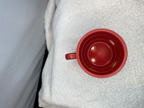Fiesta Fiestaware Scarlet Red 10 1/4 Oz Mug NEW NOS - Imagen 6 de 11