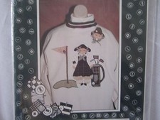 The Whole Country Caboodle "Fore"ticia Golf Applique Design Fabric Pattern ONLY