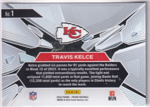 Panini Prizm Football 2024 NFL No. 1 Travis Kelce Prizm Break - Bild 2 von 2