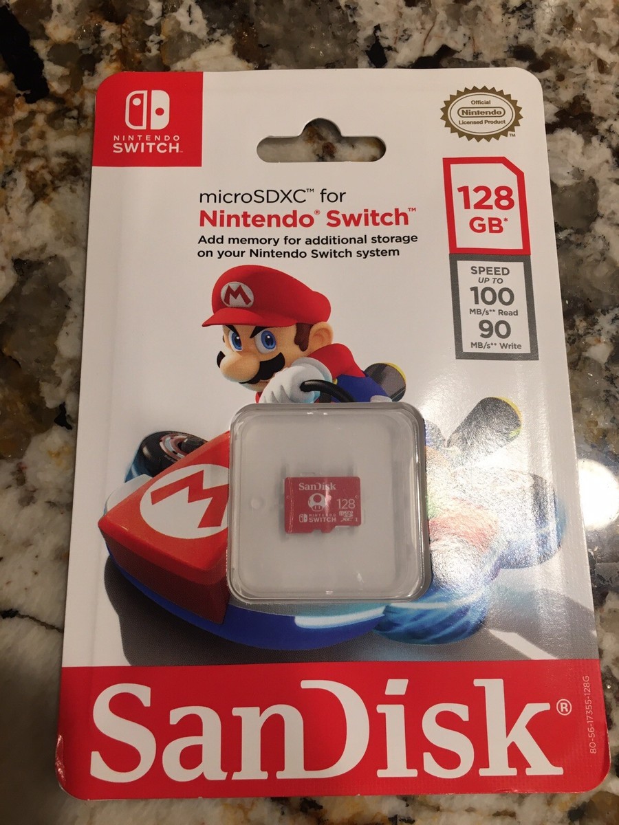 Official Nintendo Switch SanDisk 128gb microSDXC Card Official Nintendo Switch SanDisk 128gb microSDXC Card