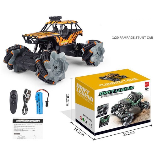1/20 2.4G 4WD RC Car 48Km/h Off-Road 360° Rotating Drift Stunt Light Truck Toy - Picture 14 of 14