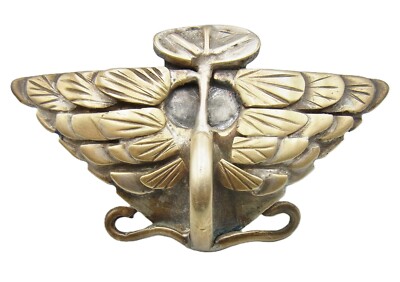 Vintage massives Messing Austin geflügeltes Lenkrad Auto Kühler Abzeichen Ornament