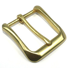 2pcs Brass Belt Buckle Men's Tongue Pin Belt Buckles Fits For 1.5 inches Belt
