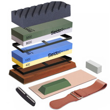 Seido Knives Professional Whetstone Set, Knif...