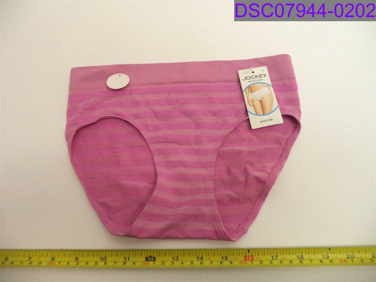 NWT Jockey Comfies Mate& Shine Seamless Hipster Panty Pink Women