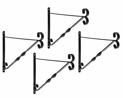 Hanging Basket Wall Brackets Suit 12" Diameter- Set of 4 - Picture 1 of 2