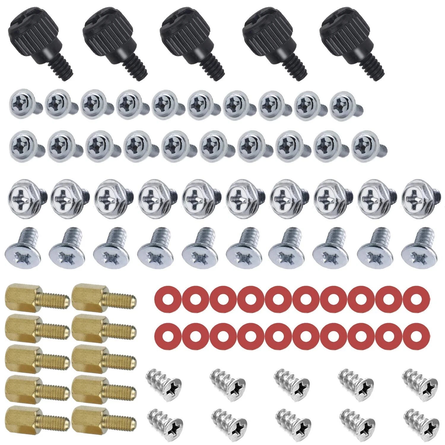 PC Computer Screws Standoffs Set Kit for Hard Drive Computer Case Motherboard... - Picture 1 of 4