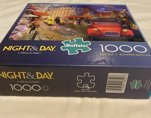 Giochi di Buffalo Notte e Giorno Una Passeggiata a Parigi Puzzle 1000 Pezzi - Foto 2 di 2