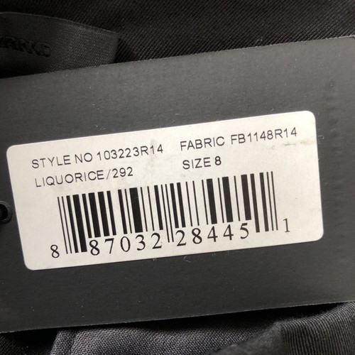 Alexander Wang Black Cotton Front Pleats High Rise Pants Size 8 - Picture 11 of 11