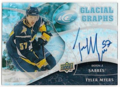 Tyler Myers 09-10 Upper Deck Ice Glacial Graphs Signatures Autograph