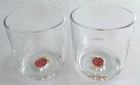 Set of 2 Jim Beam Whiskey / Bourbon Glasses. Raised Bottom. Bar Ware / Home Bar — photo 1