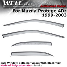 Wellvisors For Mazda Protege 1999-2003 Sedan Side Window Visor Wind Deflectors Wellvisors For Mazda Protege 1999-2003 Sedan Side Window Visor Wind Deflectors