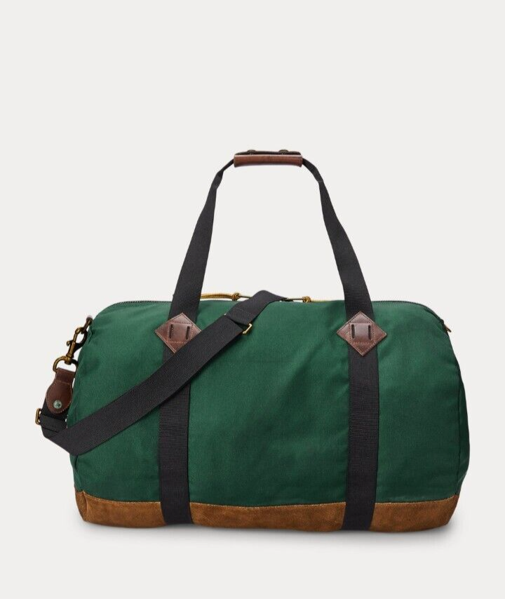 Polo Ralph LaurenSuede-Trim Trail Duffel New Forest Green Polo Ralph LaurenSuede-Trim Trail Duffel New Forest Green