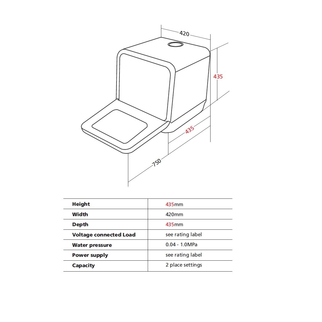 Cookology Mini Portable Dishwasher Silver (CMDW2SL) for sale online