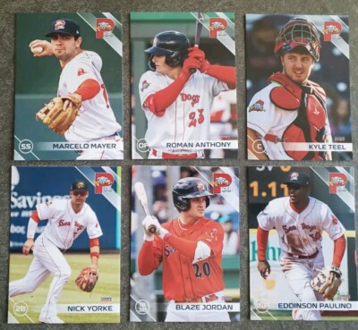 2024 Portland SeaDogs SINGLE CARDS from Team Card Set - CHOOSE YOUR PLAYER