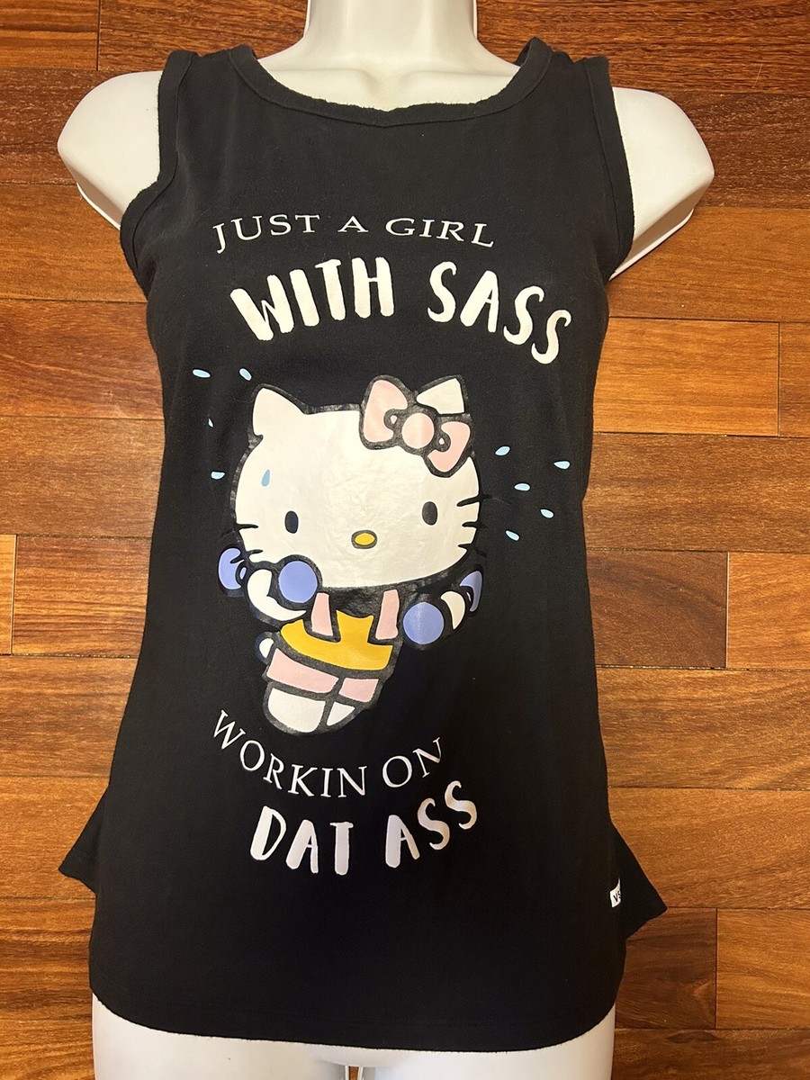 Victoria's Secret Hello Kitty Girl With Sass Dat Ass Tank Top
