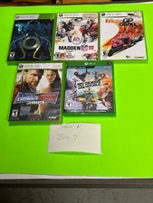 Lot of 5 Empty XBOX game Cases with 2 Games