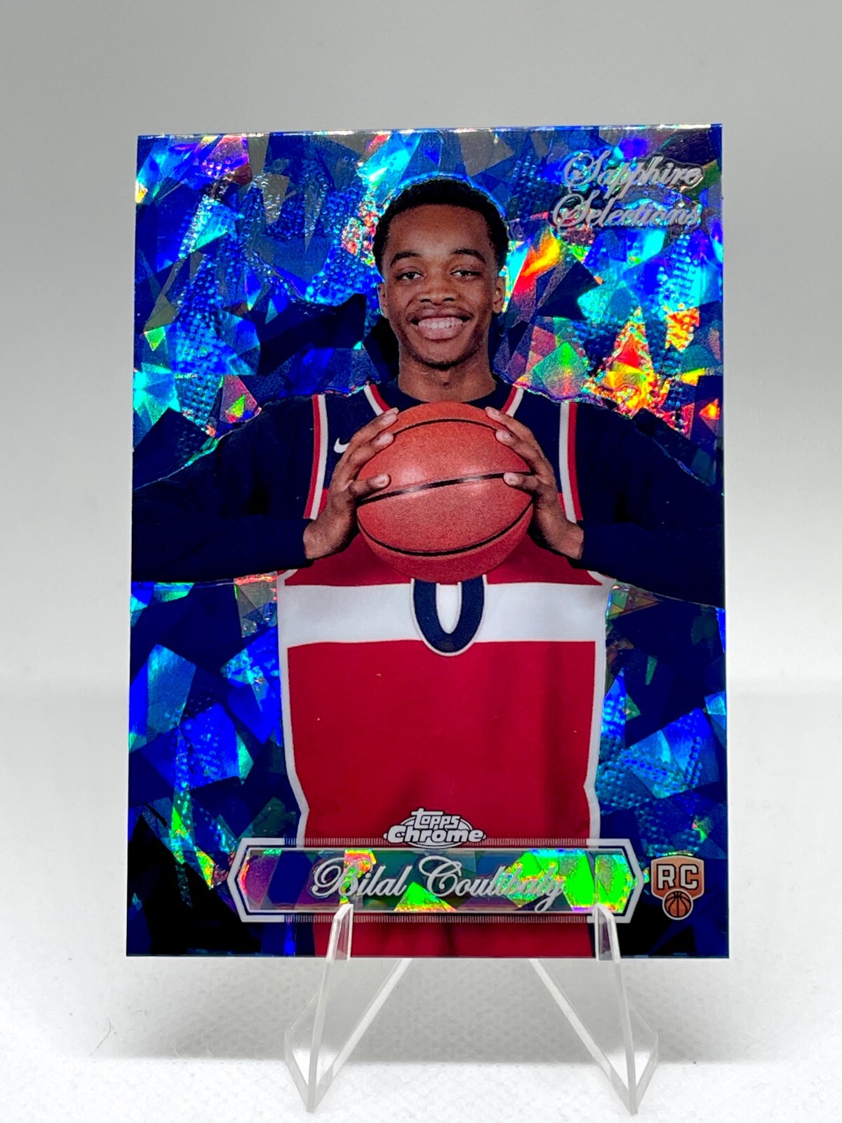 2023-24 Topps Chrome Sapphire Selections Bilal Coulibaly #SS-5 Rookie RC Wizards