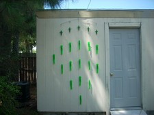 36" Splash 14 9"   Green Full Body Squid Spreader Bar  Tuna, Mahi, Billfish