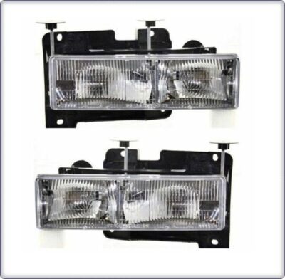 2x SCHEINWERFER HAUPTSCHEINWERFER HB3 HB4 FÜR CHEVROLET GMC K C1500 C2500 C3500