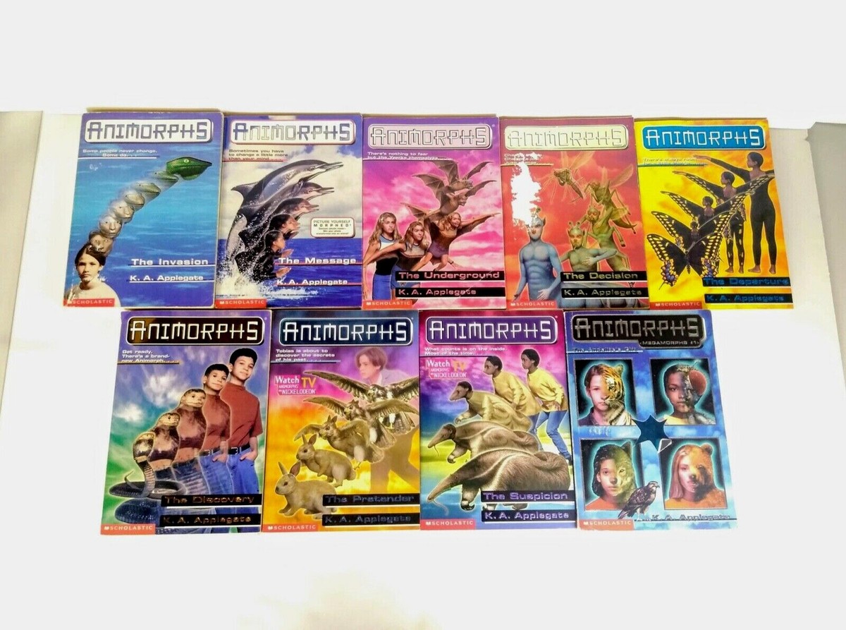 Animorphs Lot of 9 Books Paperback 1, 4, 17-20, 23-24 Megamorphs
