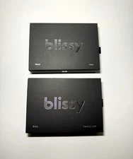 Blissy Silk KING Pillowcase and matching Sleep Mask black, New in Box